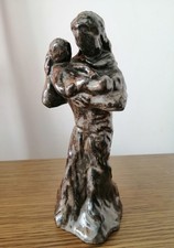 Skulptur - Kunst - Figur Madonna Heilige Maria & Jesuskind ( Maße & Gewicht. ) 