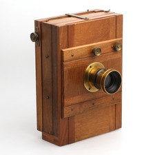 Holzkamera 13x18 mit Hoerth Daeschner & Co Rectilinear Aplanat Extra Rapid