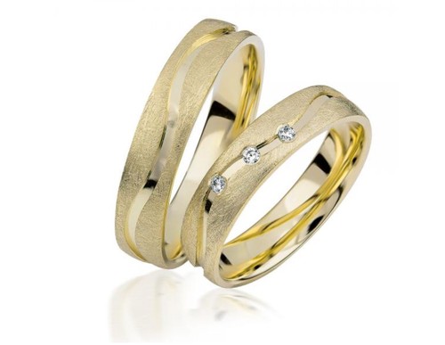 333 gold trauringe - 2x,