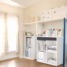 Bücherregal mit fächern - mit, 4