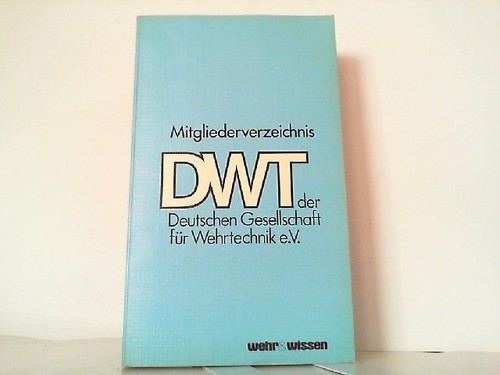Mitgliederverzeichnis dwt der - mitgliederverzeichnis,