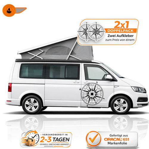 Kompass aufkleber camper - ,
