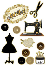 Schneiderin Nähmaschine