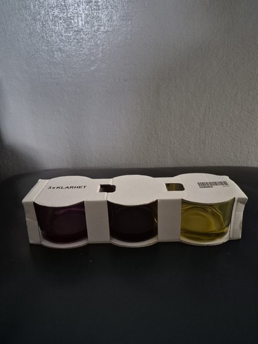 3er set ikea klarhet windlicht - set,