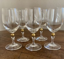 NACHTMANN Wasserglas groß Nachtmann Pallina Gold goldene Kugel Trinkglas Glas