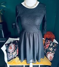 ? Kleid Tunika Feiertag Party Gr. S 36 Chiffon mesh Muster transparent