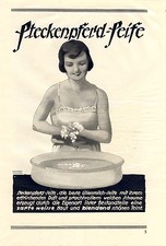 Steckenpferd Lilienmilch Seife Radebeul Reklame 1925