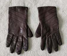 Handschuhe Glace dunkelbraun Glattleder 7,5 Fingerhandschuh