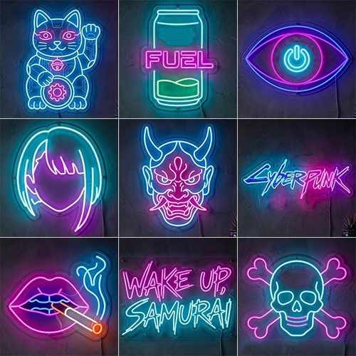 Cyber futura neon - futura, schild