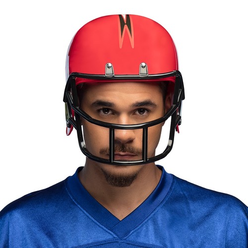 Helm american football - helm, rot