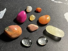 Edelsteine Trommelsteine Konvolut Heilsteine Achat, Karneol, Jaspis, Quarz