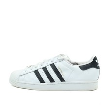 adidas Herren Superstar Schuhe Weiß/Schwarz Leder Originals Sneaker EU 46