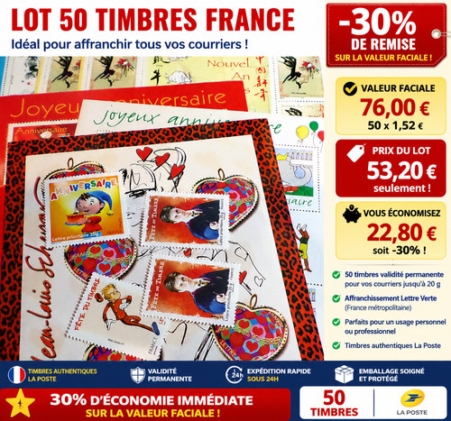 Briefmarken frankreich non - 50,