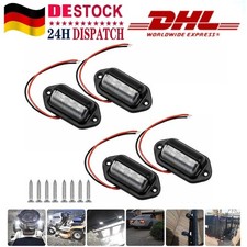 2/4XLED Kennzeichenleuchte Beleuchtung Nummernschild Wasserdicht Universal Lampe