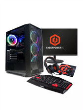 CyberpowerPC i3 12100F GTX 1650 500GB SSD Komplett PC Gaming Bundle + Monitor
