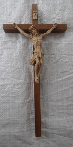 Wandkreuz holz christus 35 - wandkreuz, m.