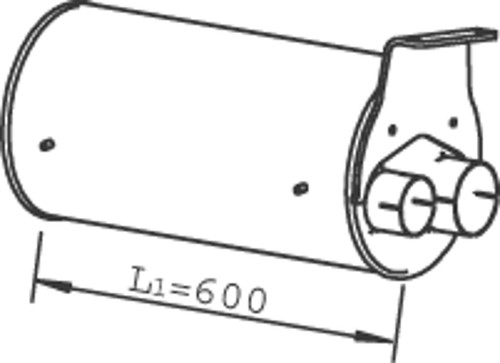 Dinex mittelschalldämpfer - dinex,