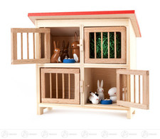 Miniatur Großer Hasenstall