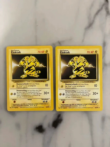 Pokemon karte elektek 102 - karte,