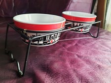 CITY PETS. Doppel Hundefressnapf mit Ständer. Futter/Wassernapf/Trinknapf