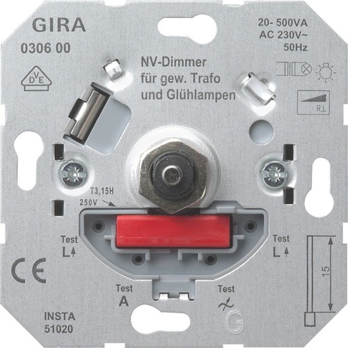 Gira 0306 dimm - 00, nv-dimm-einsatz
