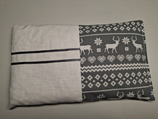 Kirschkernkissen Körnerkissen Wärme Kälte Kissen Advent Elch Hirsch Geschenk gra