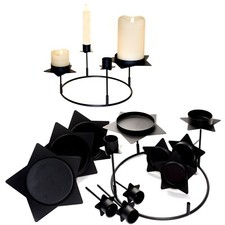 Adventskranz Kerzenständer zum Dekorieren, Stabkerzen Teelichter Kerzenhalter