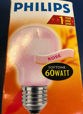 PHILIPS Glühlampe SOFTONE SOFT ROSE E27 T55 60W LAMPE GLÜHLAMPE