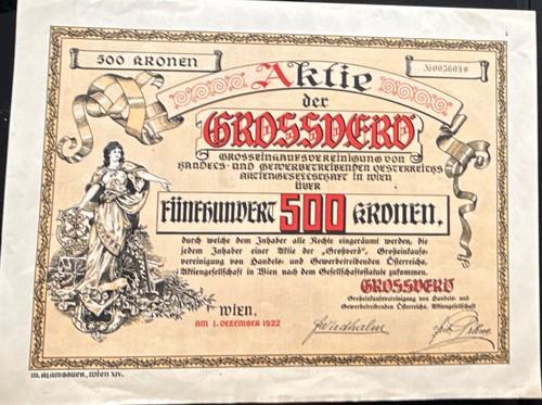Aktie gräfssberg 500 - gräfssberg, kronen