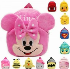 Kinder Plüsch Rücken Pack Kleinkind Jungen Mädchen Rucksack Schul Tasche