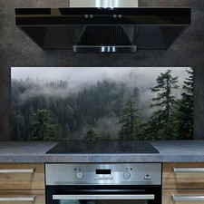 Neblige Wald Landschaft 125x50