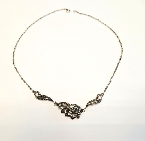Vintage markasiten collier - vintage, markasiten-collier