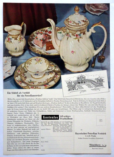 Farbiger werbedruck von 1938 - von,