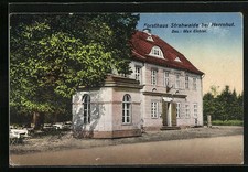 Herrnhut, Ansichtskarte, Gasthof Forsthaus Strahwalde 1919 