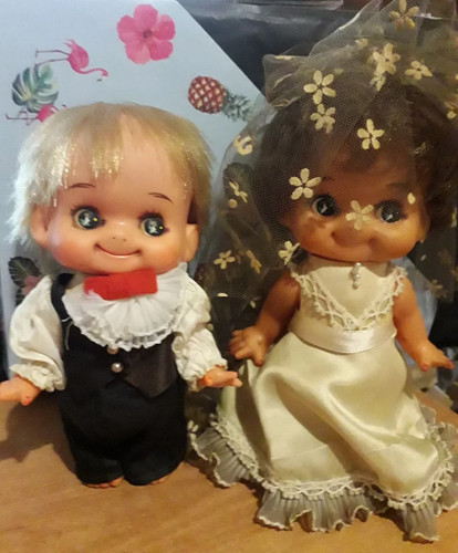 Vintage gummi puppe - vintage,