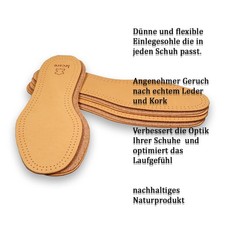 Paar ledereinlegesohlen - 3,