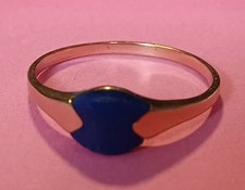 Goldring mit Lapislazuli  Stein