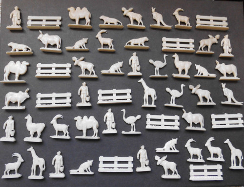 Alte margarine figuren zoo - figuren, zoo"