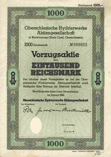 Oberschlesische hydrierwerke - oberschlesische,