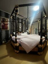 Achteck Bambusbett Sonderanfertigung extra Groß 240x240