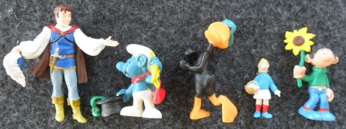 Sammelfiguren schlumpf - 5x,