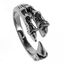 Edelstahl- Ring, Drachenklaue