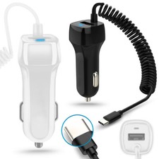 KFZ Ladegerät 3,1A für Apple iPhone 16 15 Pro Plus Pro Max Ladekabel USB-C 15W
