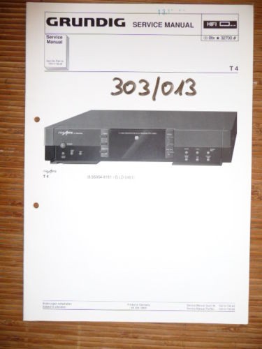 Service manual grundig 4 - service,
