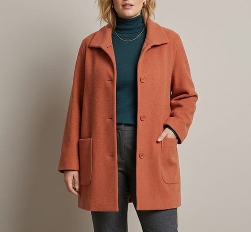 Wolljacke wollmantel l - gr,