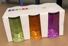 Excellent Houseware Trinkgläser Set 6-teilig bunt 240 ml – farbiges Glas