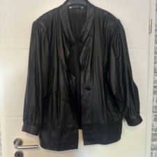 Echt Leder Jacke Damen Gr. 46