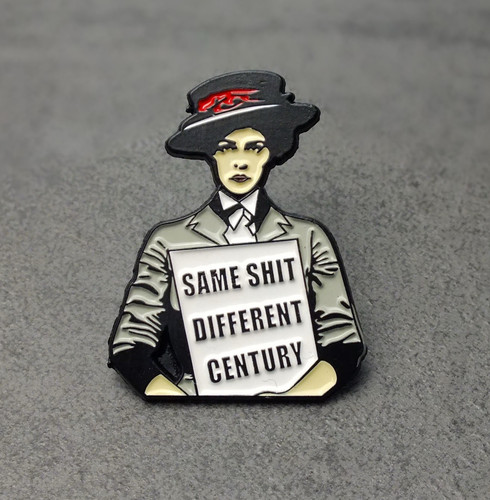 Emaille pin suffragette - emaille,