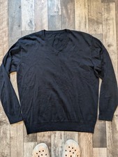 Strickpullover Wolle Blau, Größe L 54 