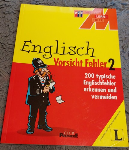 Englisch vorsicht fehler - -,